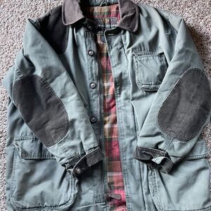 GAP Military Green Jacket with Dark Brown Details